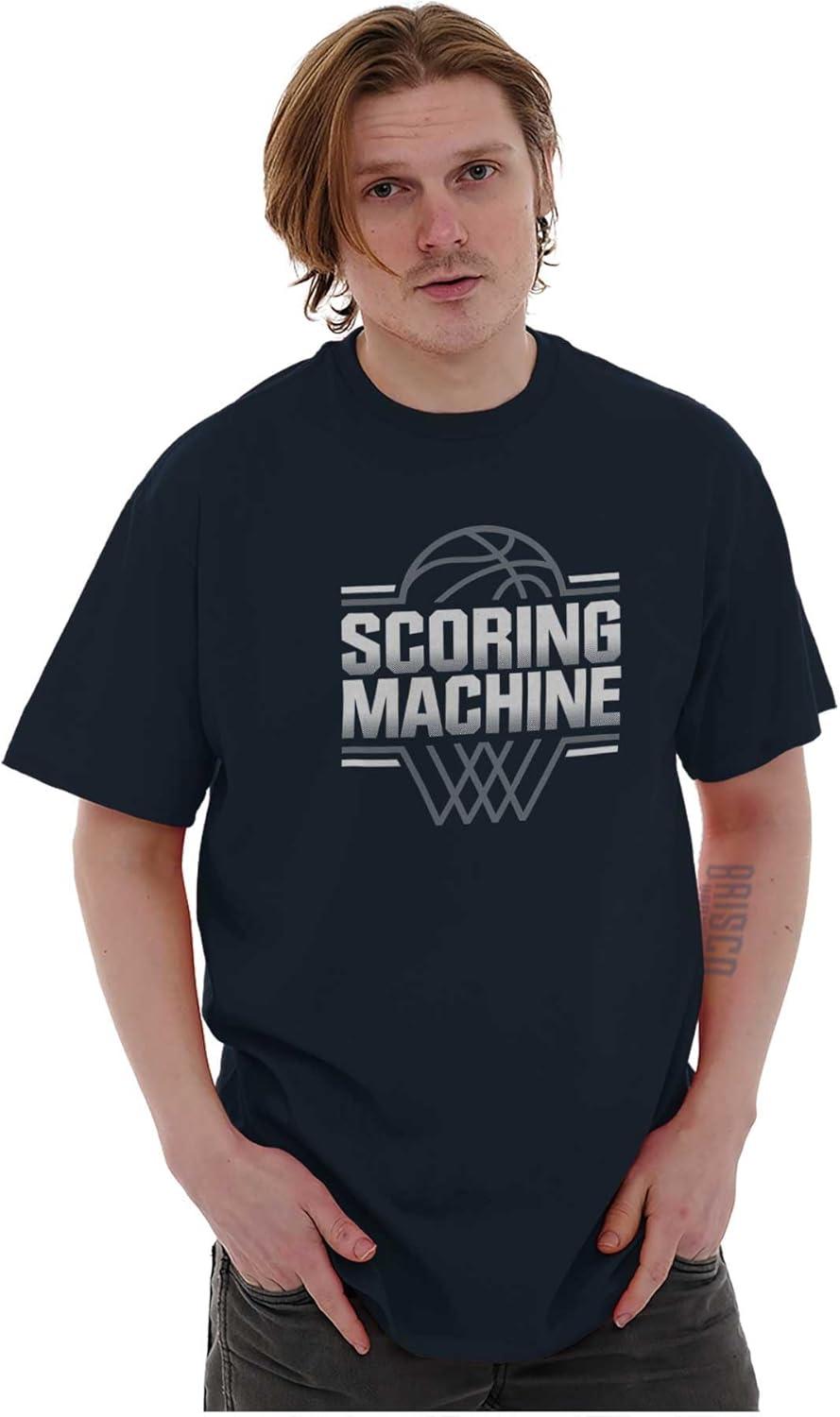 imageBrisco Brands Cool Basketball Scoring Machine Mens Graphic T Shirt TeesNavy
