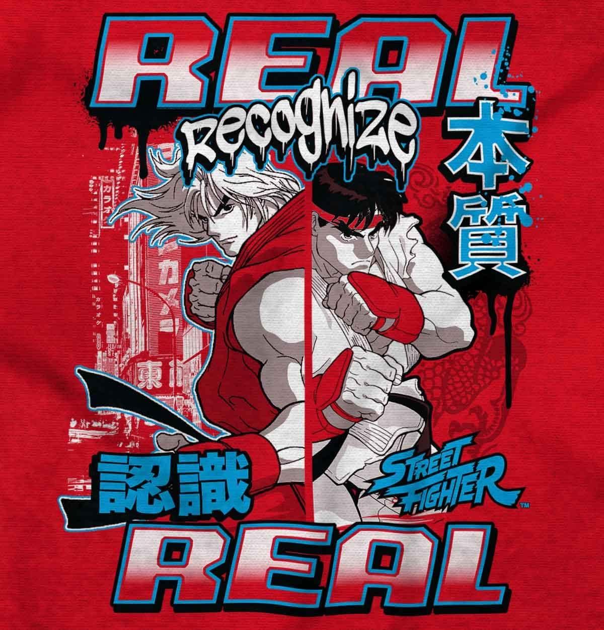 imageBrisco Brands Cool Kanji Street Fighter Retro Ryu Hoodie Sweatshirt Women MenRed