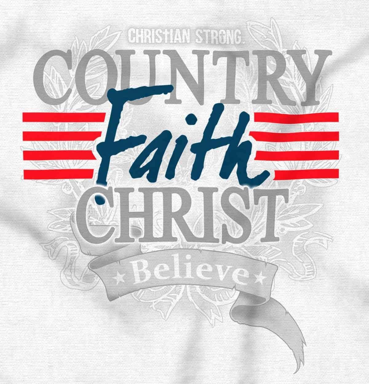 imageBrisco Brands Country Faith Patriotic USA Christian Tank Top T Shirts Men WomenWhite