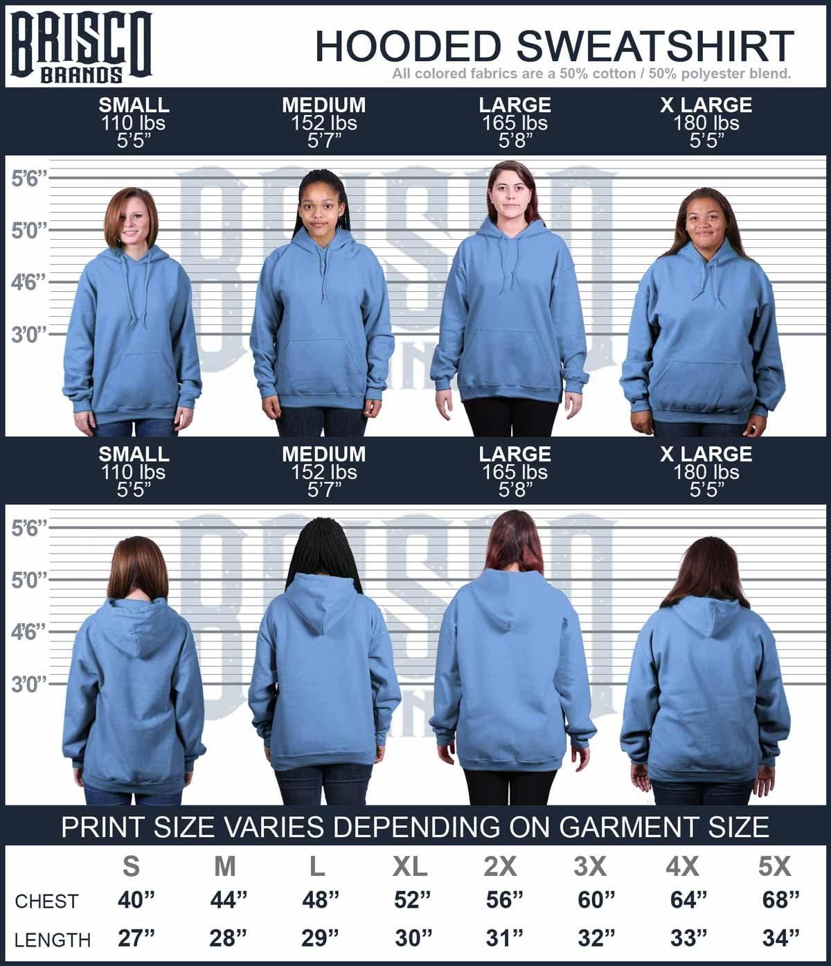 imageBrisco Brands Country Strong Cute Angels Wings Star Hoodie Sweatshirt WomenCarolina Blue