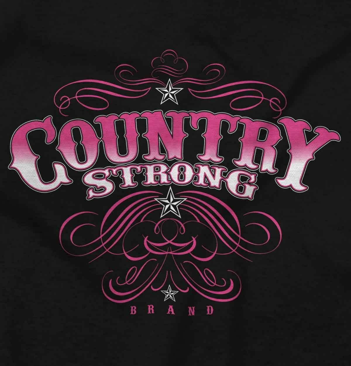 imageBrisco Brands Country Strong Western Stars Cowgirl Hoodie Sweatshirt WomenBlack