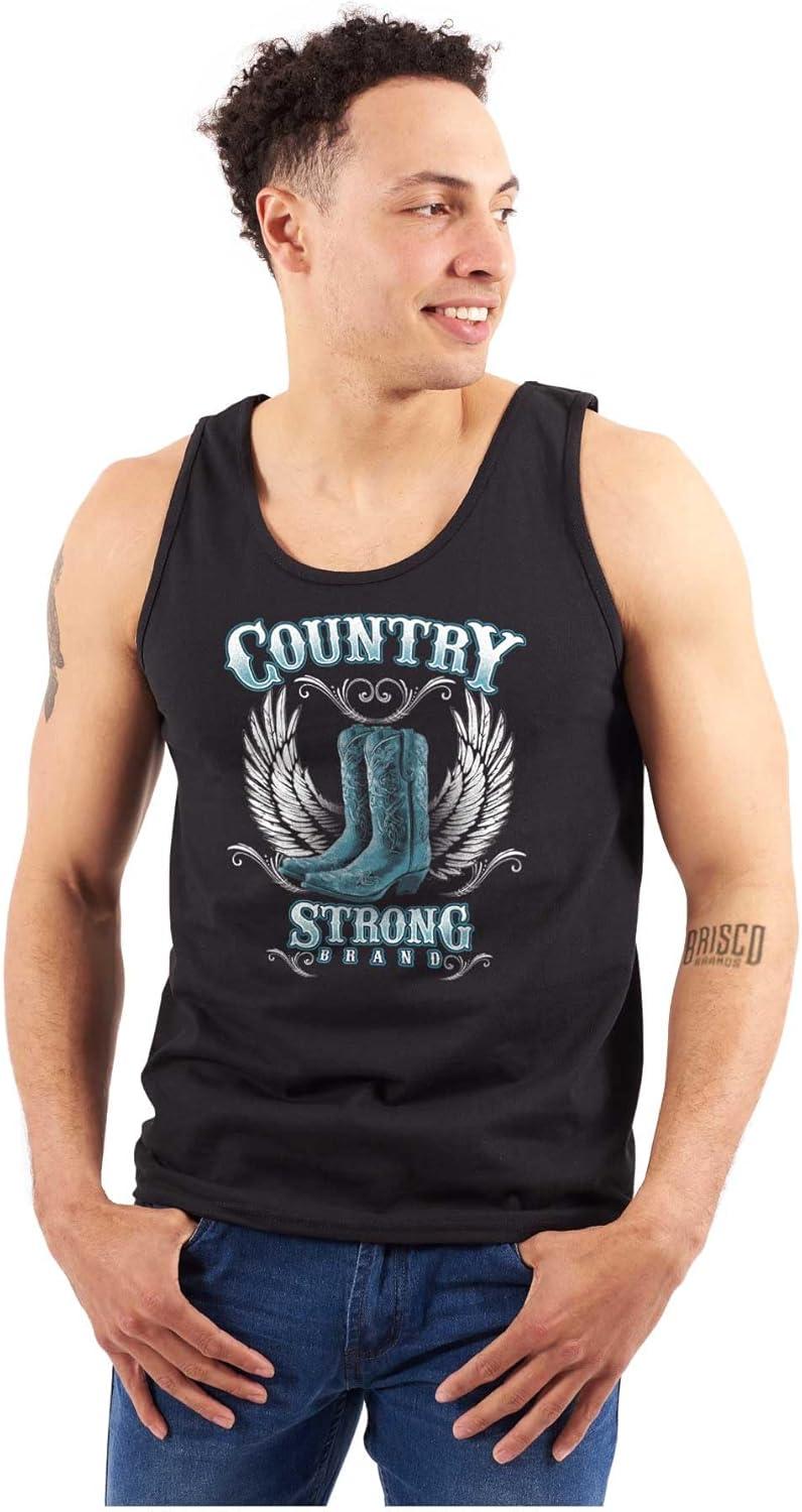 imageBrisco Brands Cowgirl Boots Southern Tank Top Tee Shirt WomenBlack