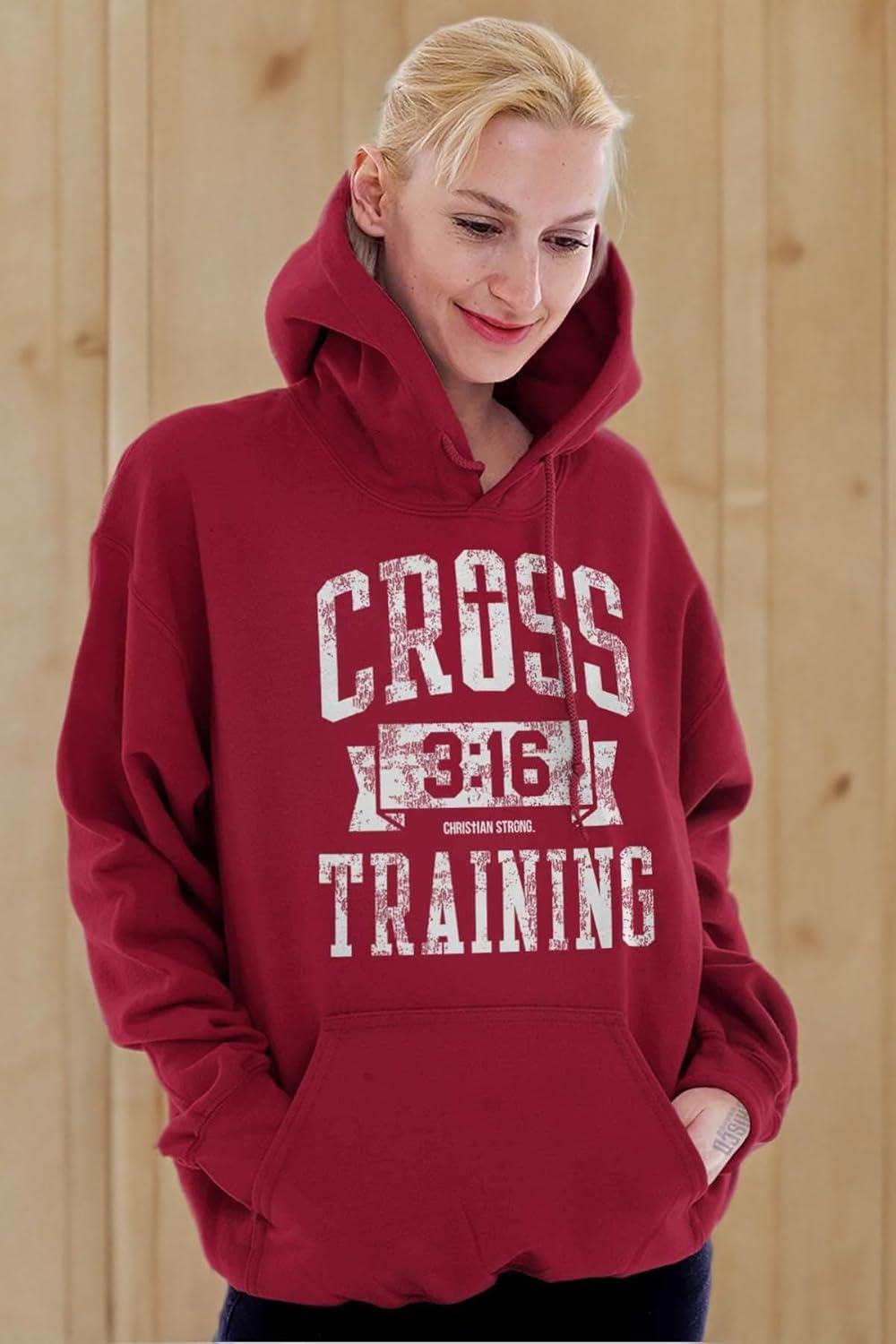 imageBrisco Brands Cross Training 316 Christian Hoodie Sweatshirt Women MenCardinal Red
