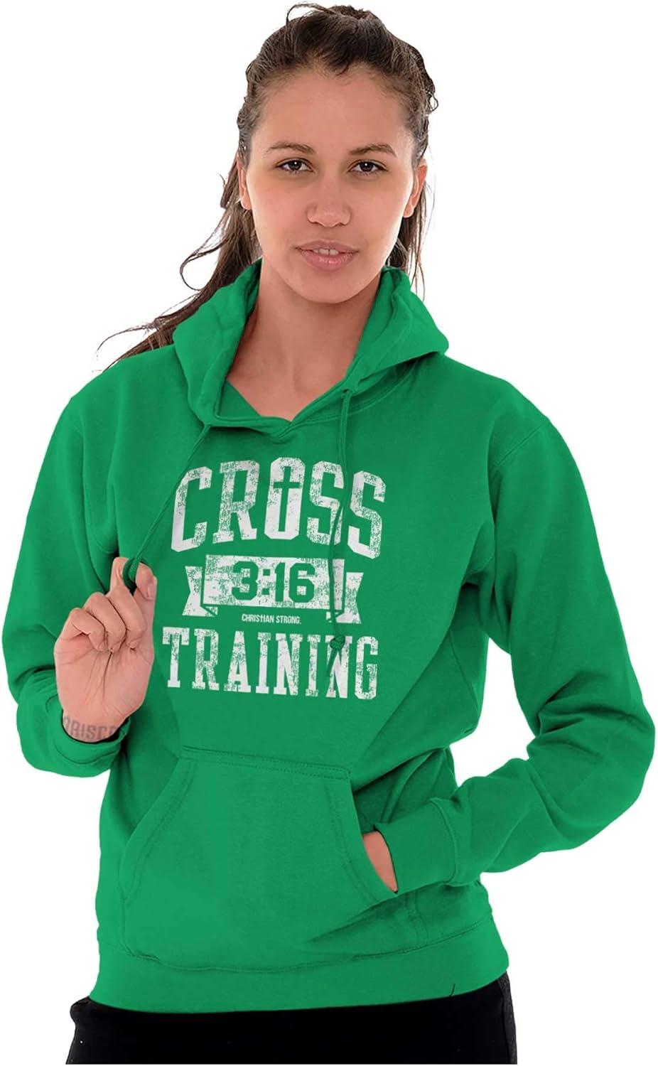 imageBrisco Brands Cross Training 316 Christian Hoodie Sweatshirt Women MenIrish Green