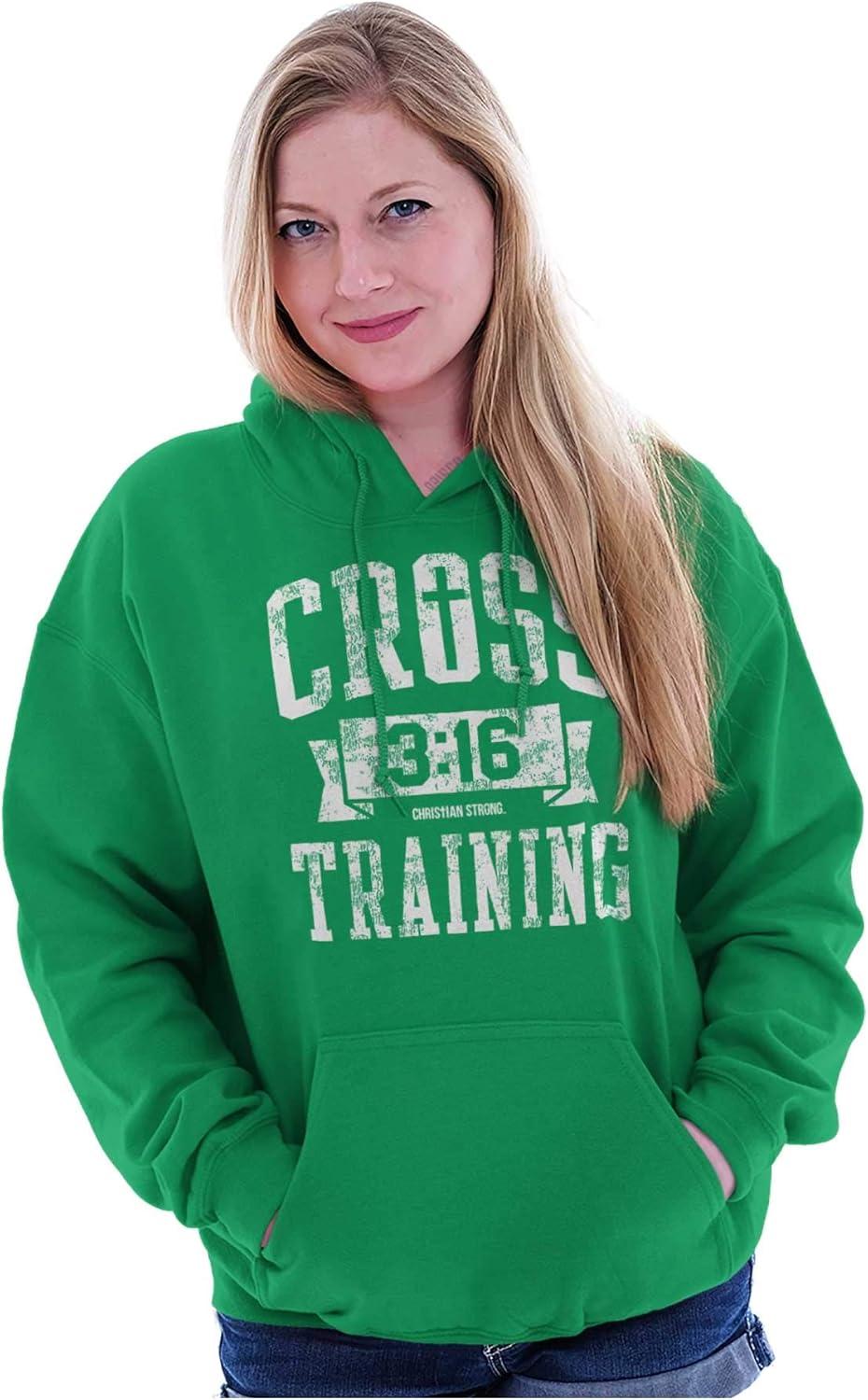 imageBrisco Brands Cross Training 316 Christian Hoodie Sweatshirt Women MenIrish Green