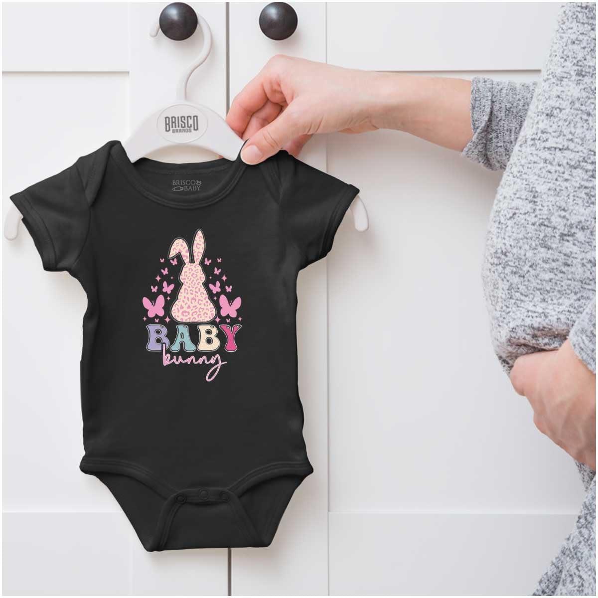 imageBrisco Brands Cute Easter Baby Bunny Butterflies Baby Bodysuit Jumper GirlsBlack