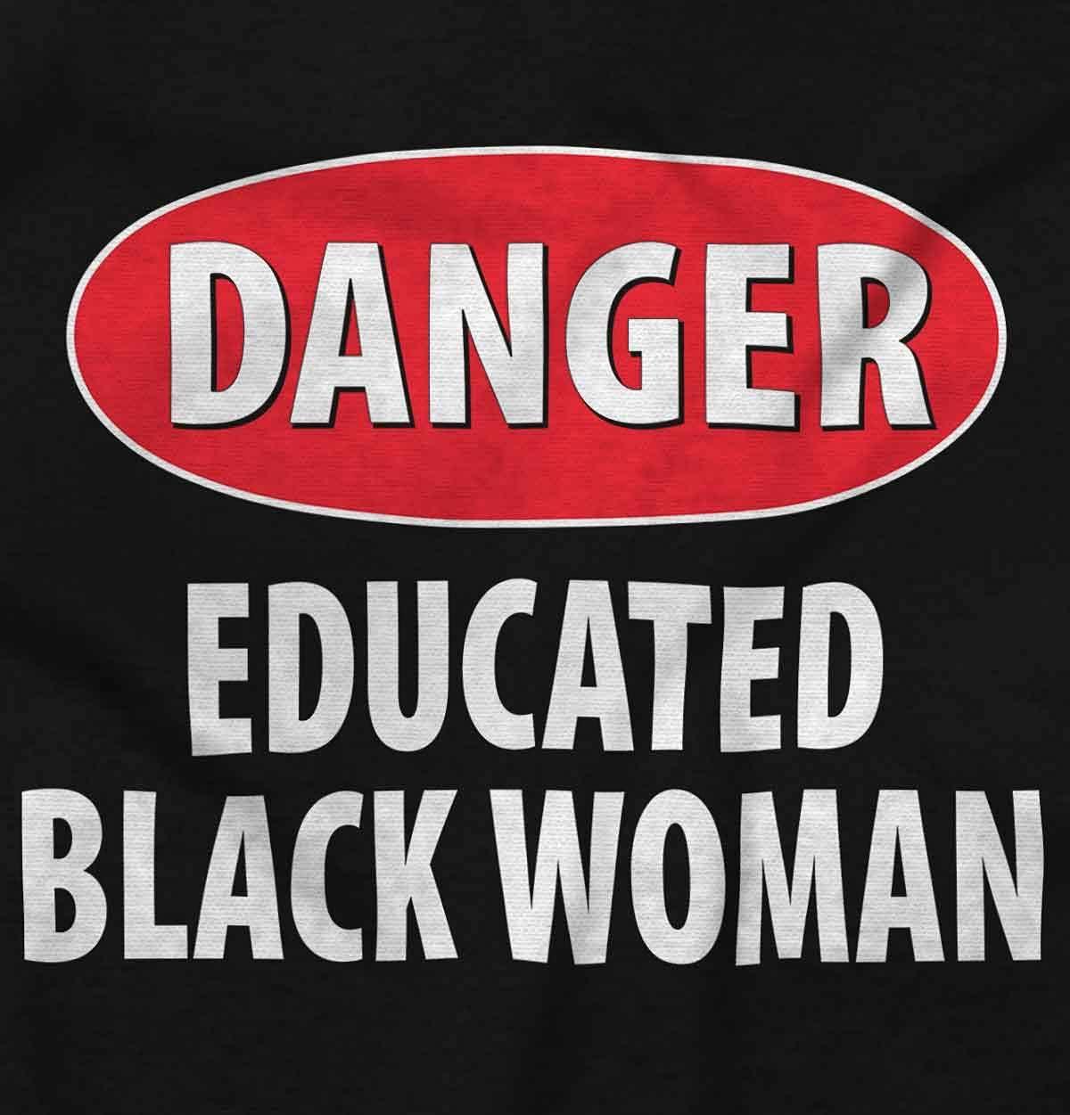 imageBrisco Brands Educated Black African American Woman Hoodie Sweatshirt WomenBlack