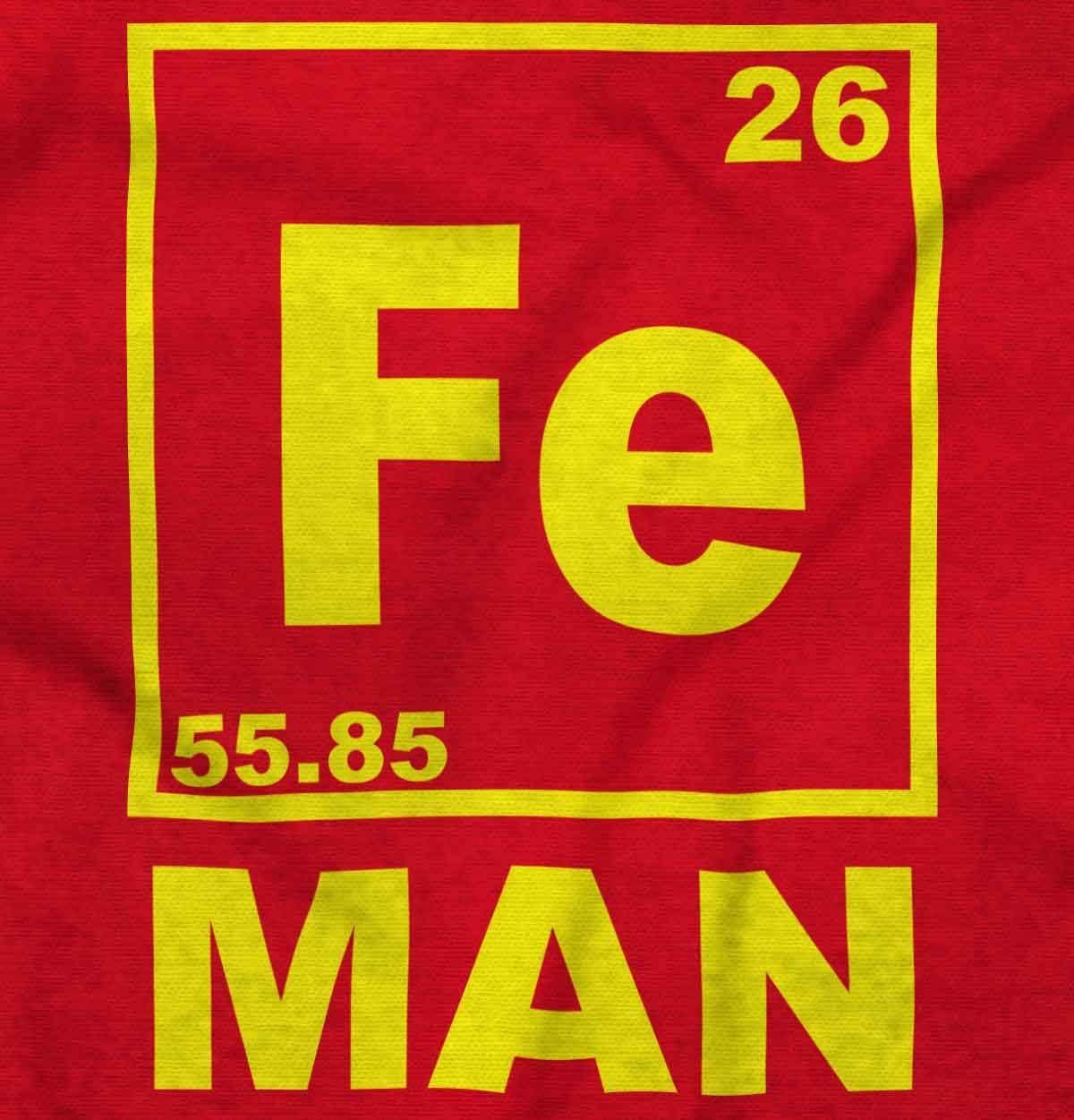 imageBrisco Brands Fe Iron Science Elements Superhero Hoodie Hooded Sweatshirt MenRed