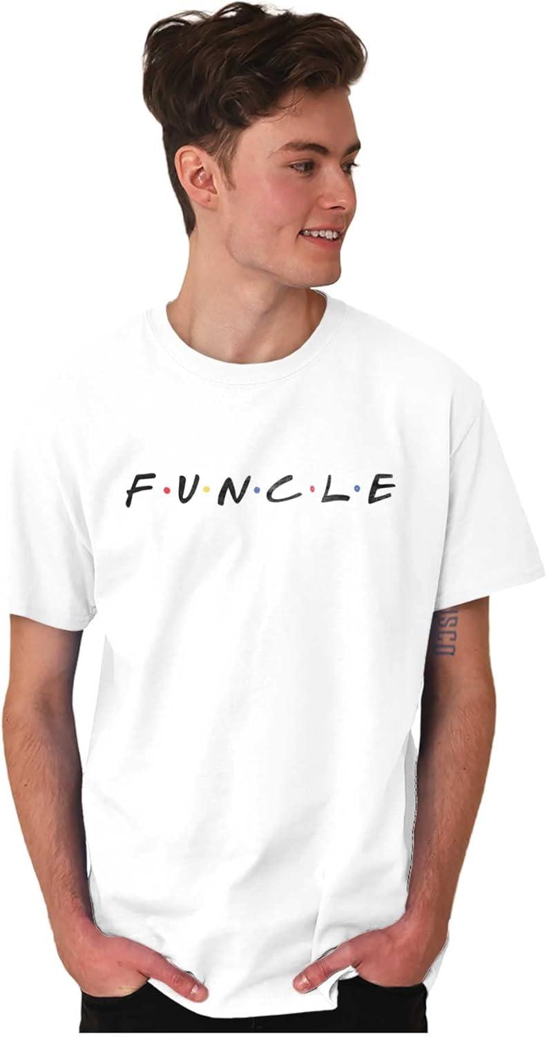 imageBrisco Brands Funcle Fun Uncle 90s TV Show Retro Mens Graphic T Shirt TeesWhite