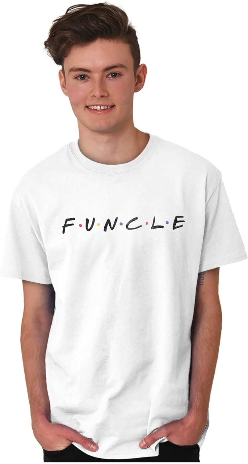 imageBrisco Brands Funcle Fun Uncle 90s TV Show Retro Mens Graphic T Shirt TeesWhite