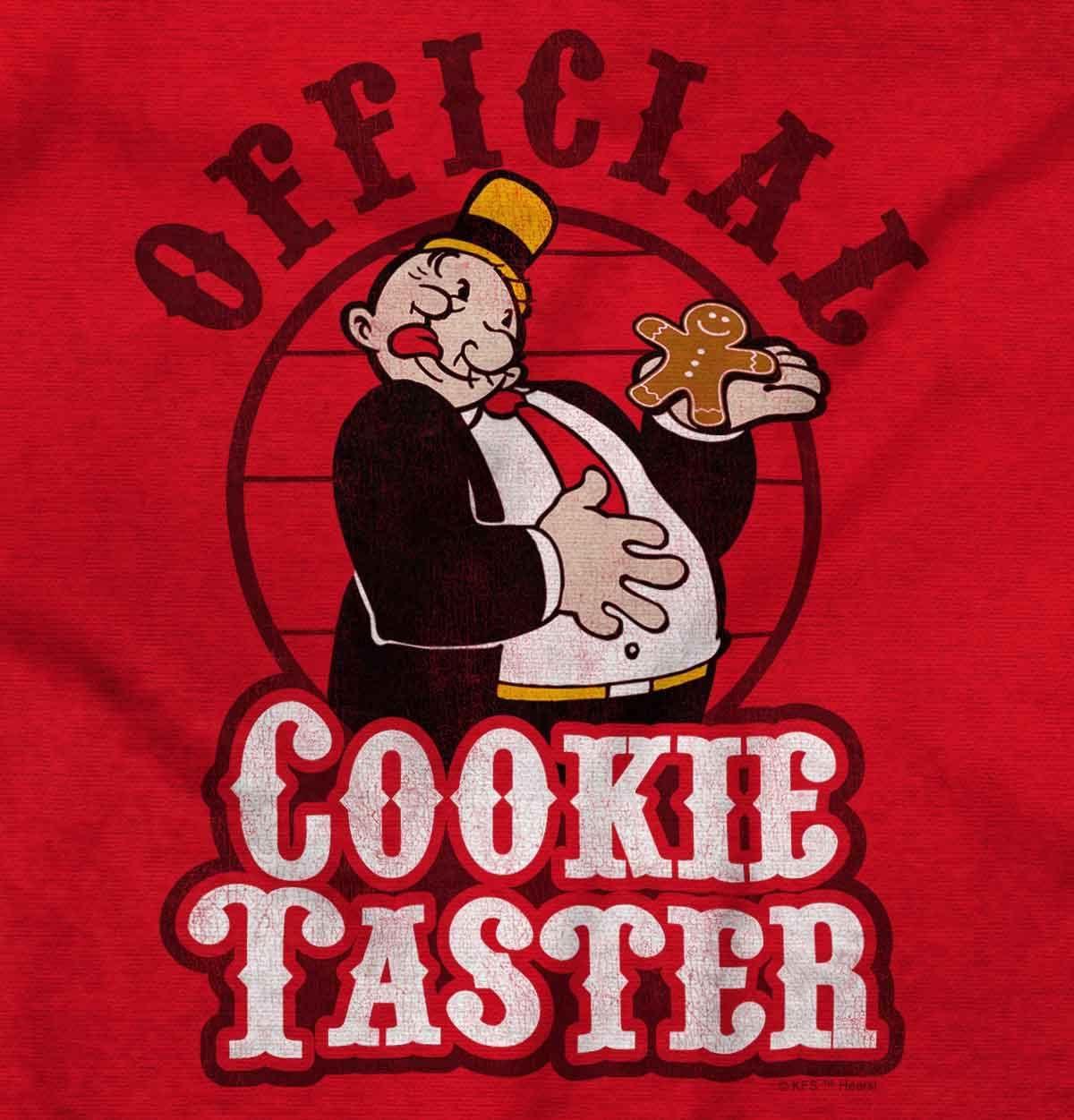 imageBrisco Brands Funny Popeye Wimpy Christmas Cookies Sweatshirt for Men or WomenRed