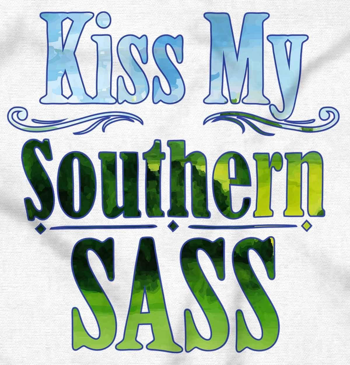 imageBrisco Brands Kiss Southern Country Dixie Belle Hoodie Sweatshirt WomenWhite