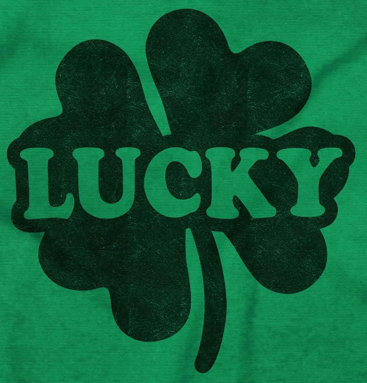 imageBrisco Brands Lucky 4 Leaf Clover St Patricks Day Hoodie Sweatshirt Women MenIrish Green