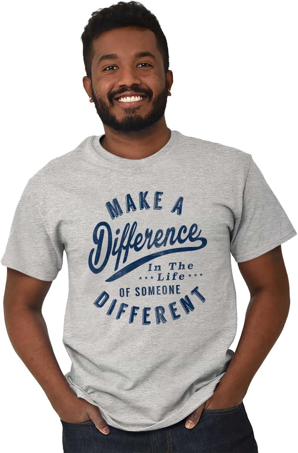 imageBrisco Brands Make a Difference Autism Awareness Graphic T Shirt Men or WomenSport Grey
