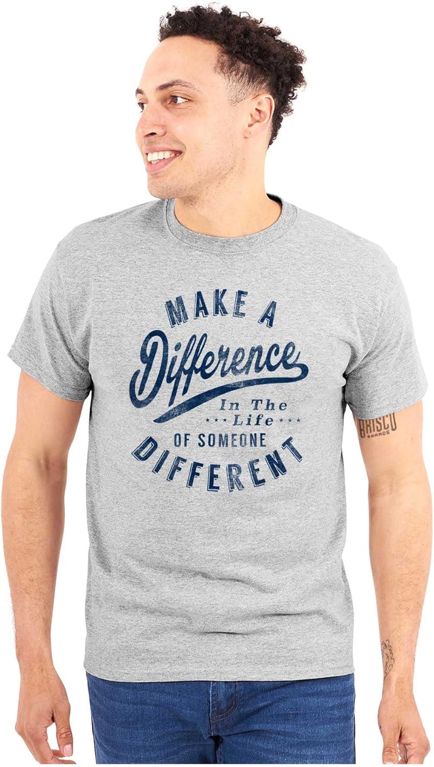 imageBrisco Brands Make a Difference Autism Awareness Graphic T Shirt Men or WomenSport Grey
