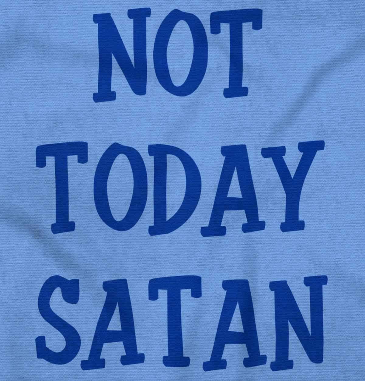 imageBrisco Brands Not Today Satan Funny Christian Hoodie Sweatshirt Women MenCarolina Blue