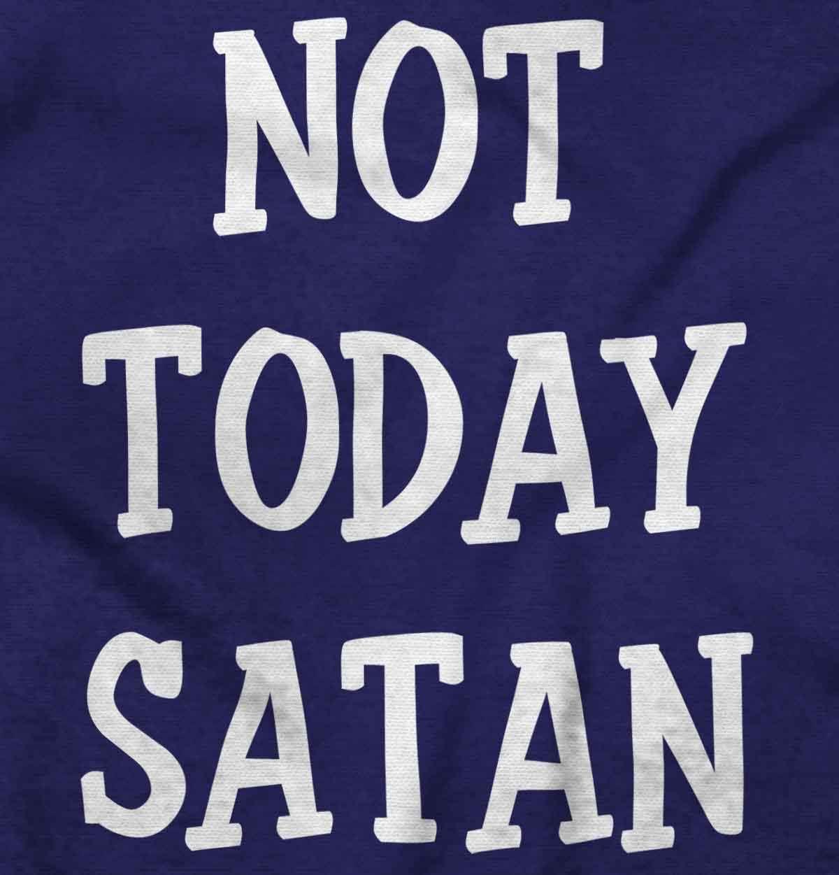 imageBrisco Brands Not Today Satan Funny Christian Hoodie Sweatshirt Women MenPurple