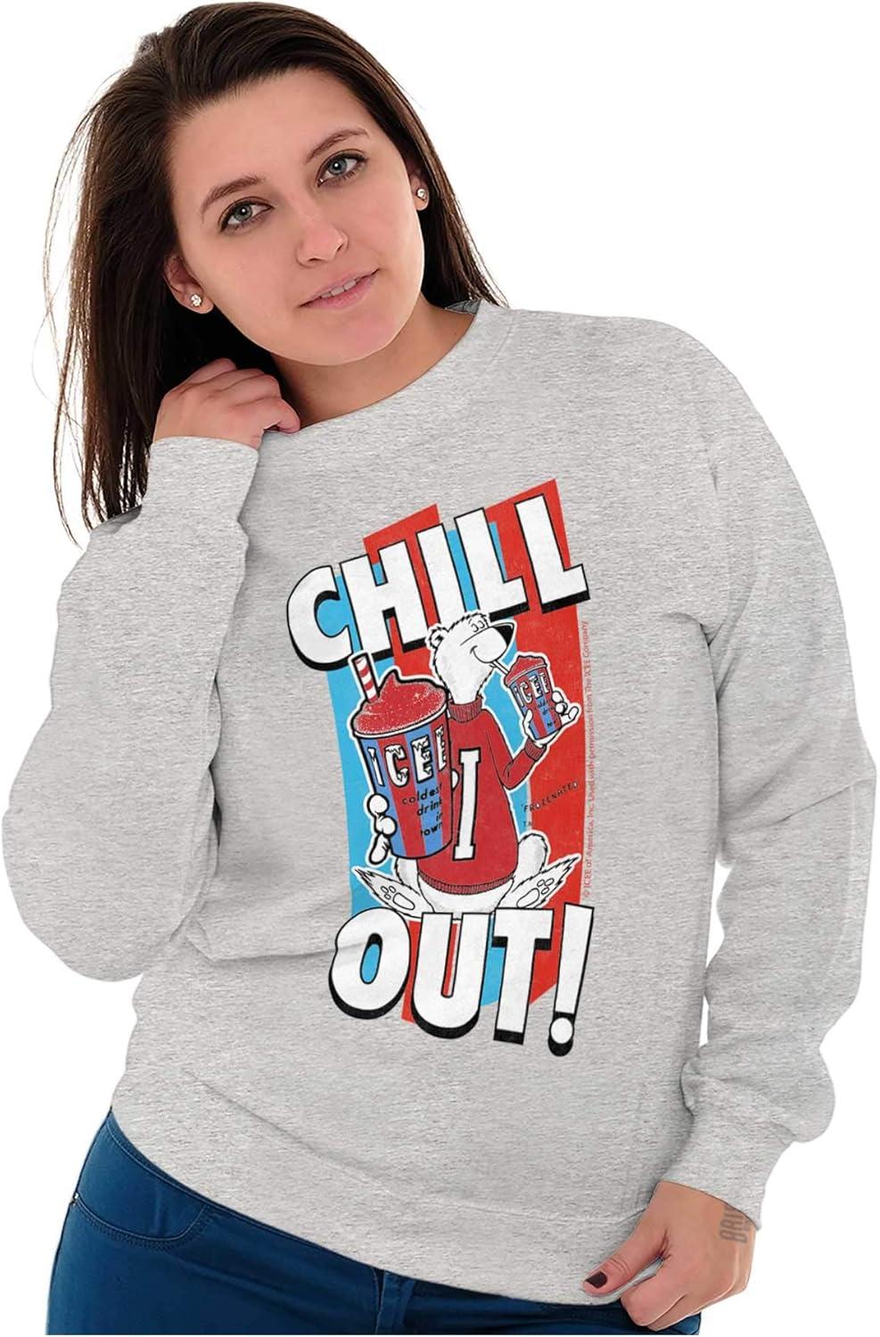imageBrisco Brands Officially Icee Logo Chill Out Sweatshirt for Men or WomenSport Grey