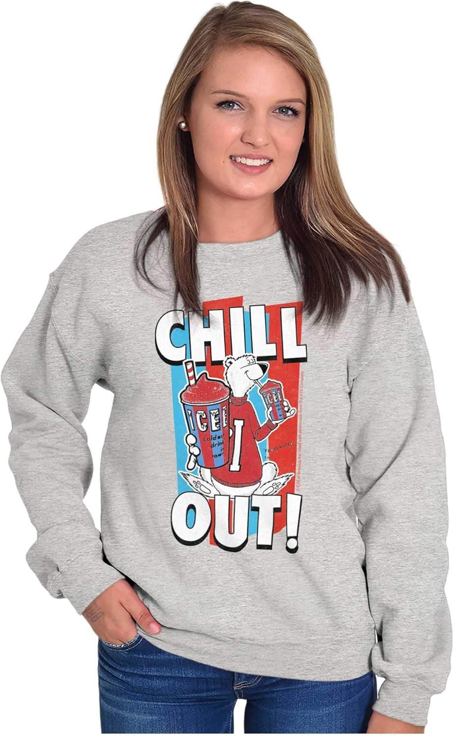 imageBrisco Brands Officially Icee Logo Chill Out Sweatshirt for Men or WomenSport Grey