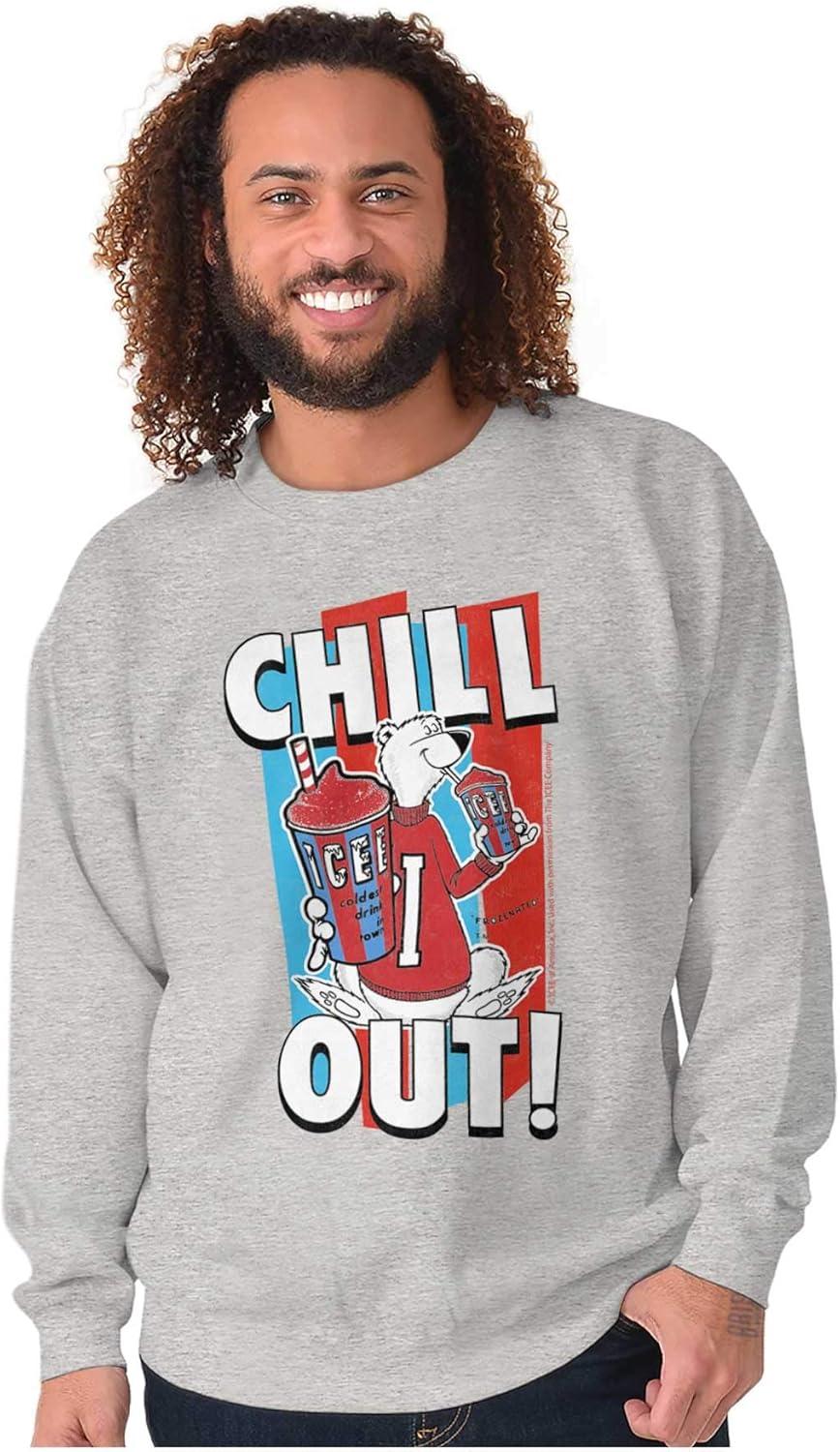 imageBrisco Brands Officially Icee Logo Chill Out Sweatshirt for Men or WomenSport Grey