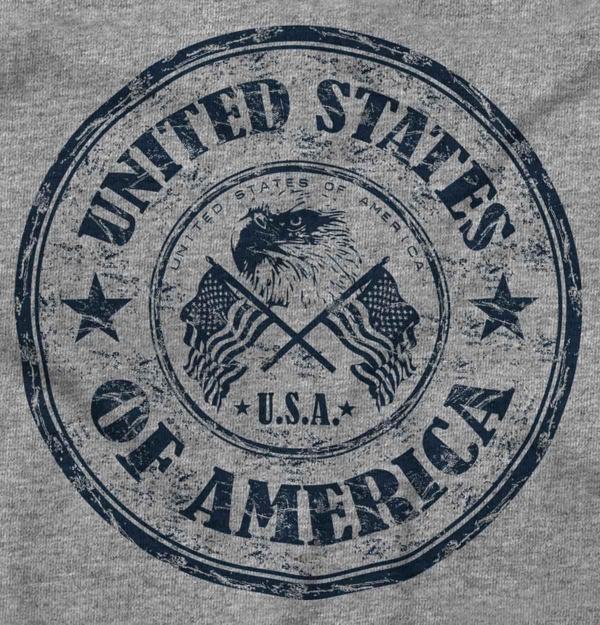 imageBrisco Brands Patriotic America Seal USA Americana Hoodie Sweatshirt Women MenSport Grey
