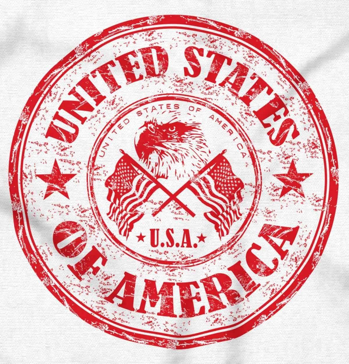 imageBrisco Brands Patriotic America Seal USA Americana Hoodie Sweatshirt Women MenWhite