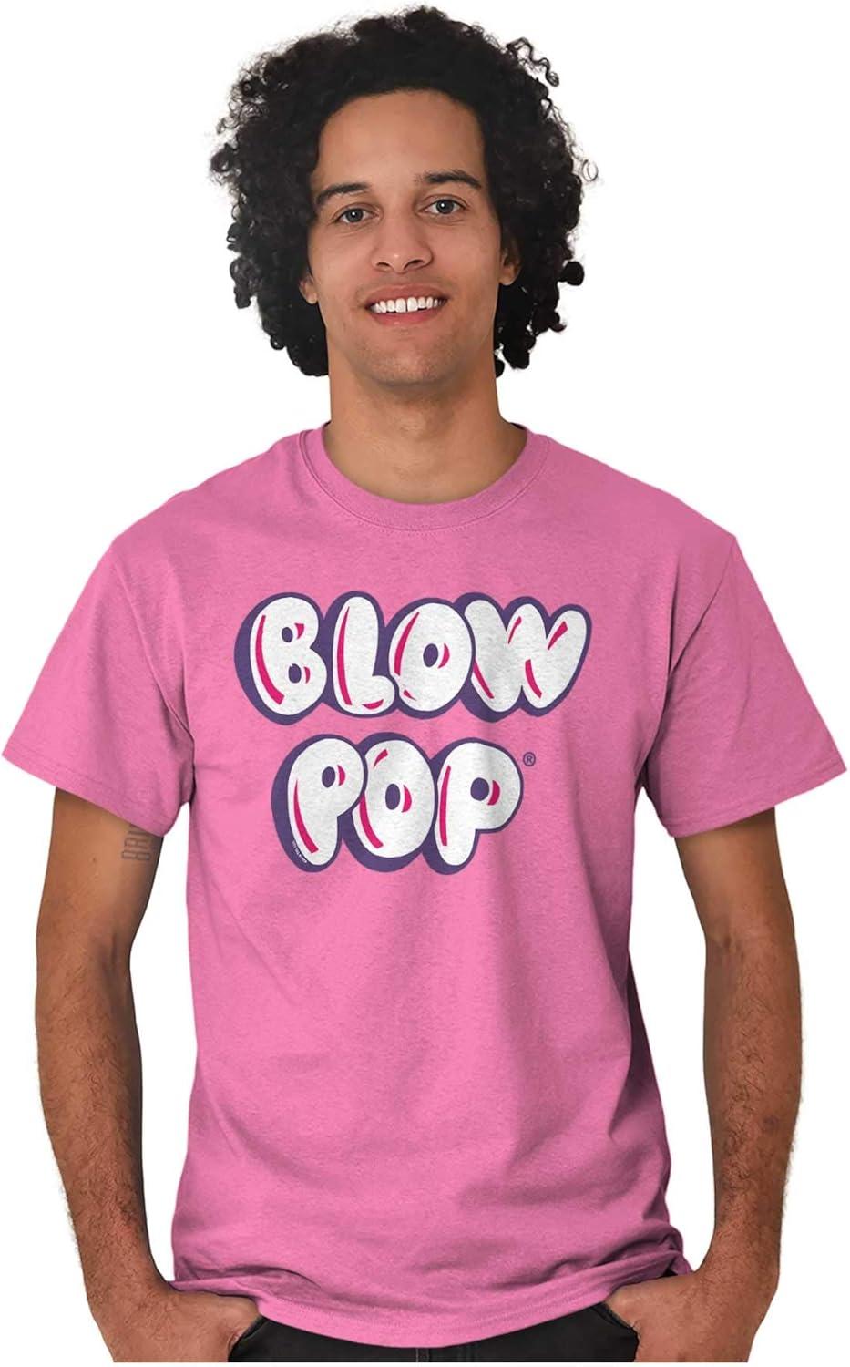 imageBrisco Brands Retro Candy Logo Blow Pop Cute Womens Graphic T Shirt TeesAzalea