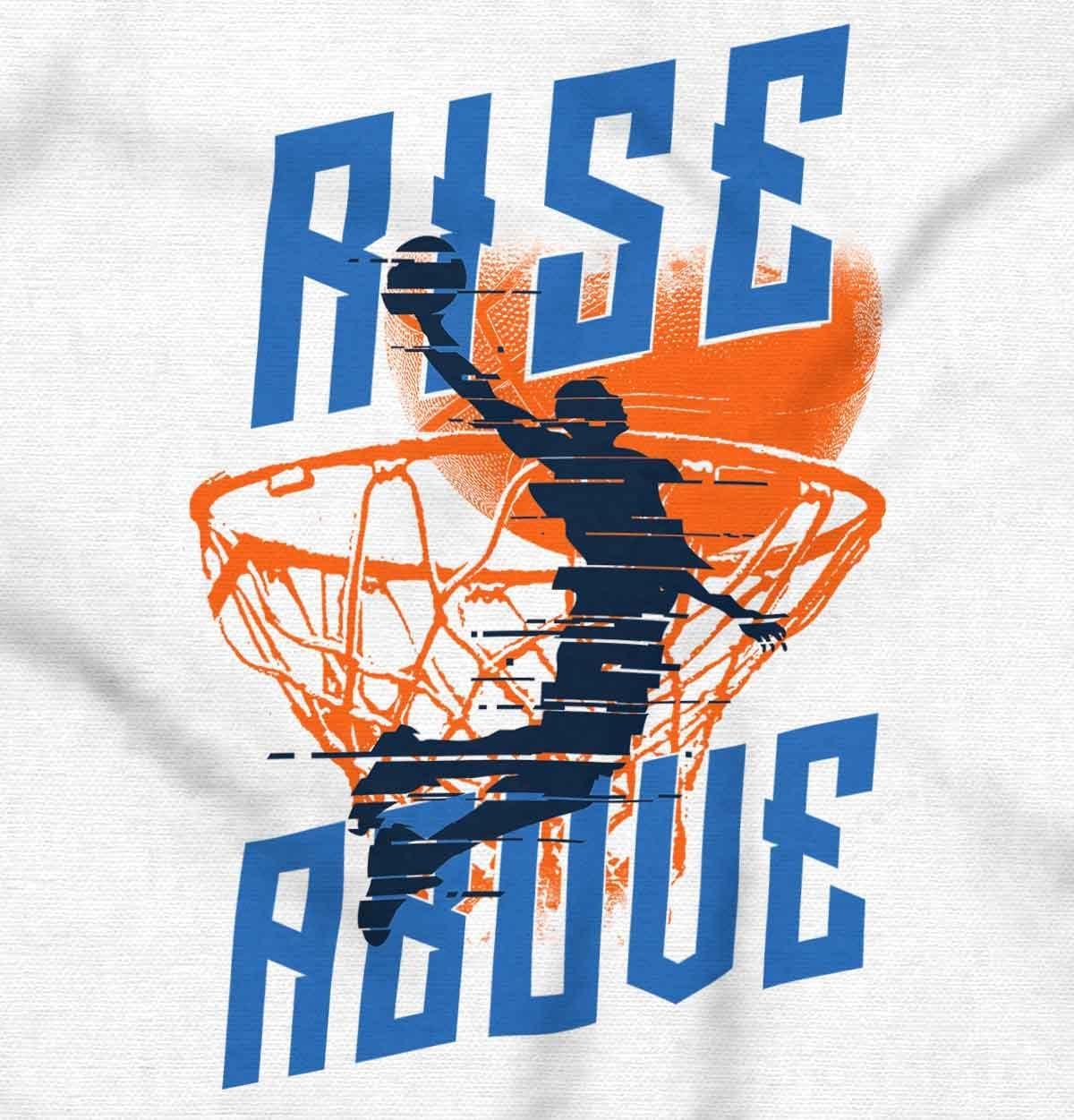 imageBrisco Brands Rise Above Basketball Slam Dunk Hoodie Hooded Sweatshirt MenWhite