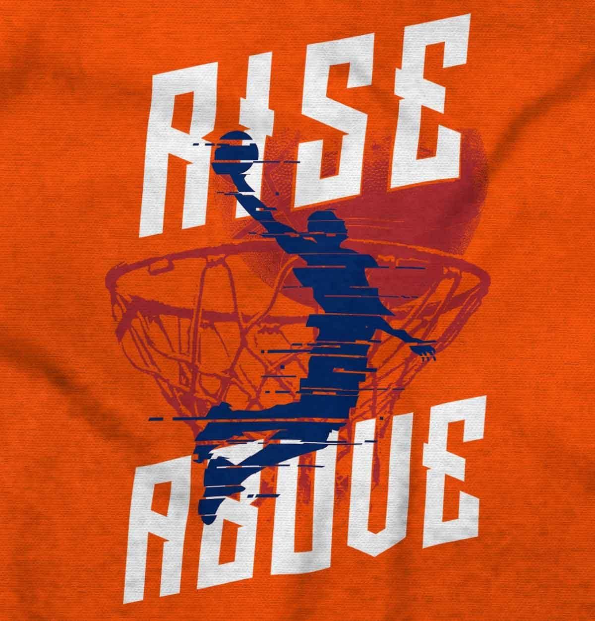 imageBrisco Brands Rise Above Basketball Slam Dunk Kids Hoodie Sweatshirt BoysOrange