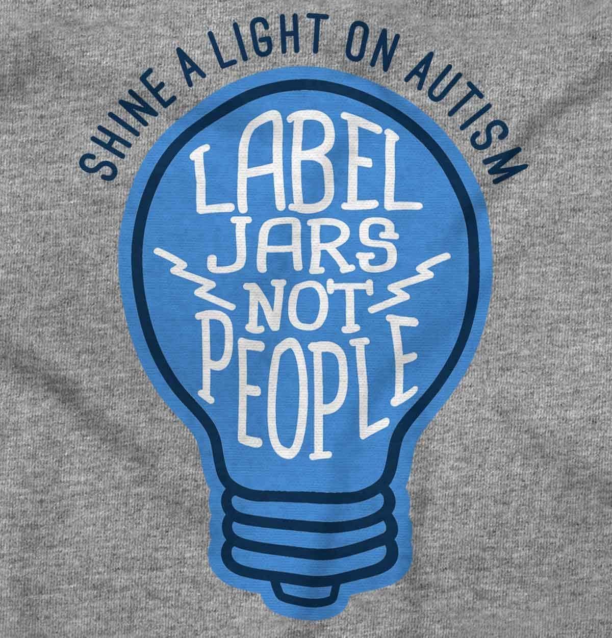 imageBrisco Brands Shine a Light on Autism Bulb Symbol Hoodie Sweatshirt Women MenSport Grey