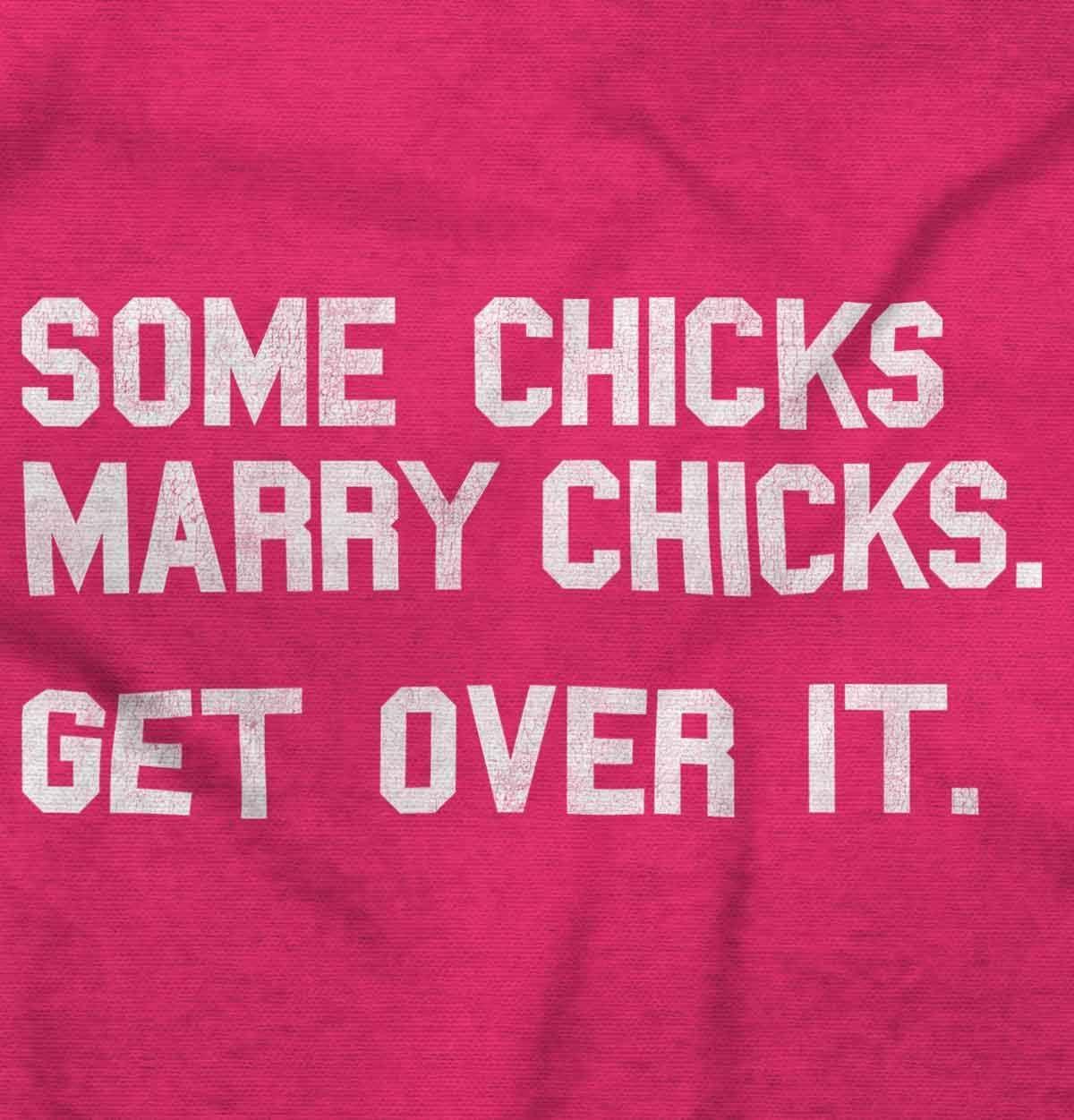 imageBrisco Brands Some Chicks Marry LGBTQ Lesbian Pride Hoodie Sweatshirt WomenHeliconia