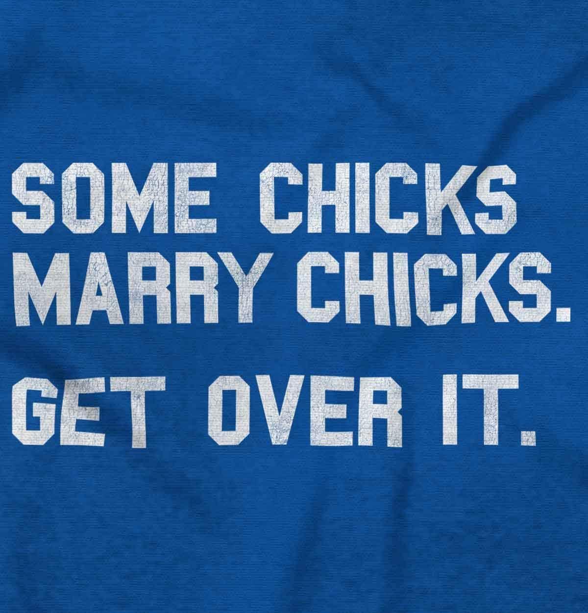 imageBrisco Brands Some Chicks Marry LGBTQ Lesbian Pride Hoodie Sweatshirt WomenRoyal