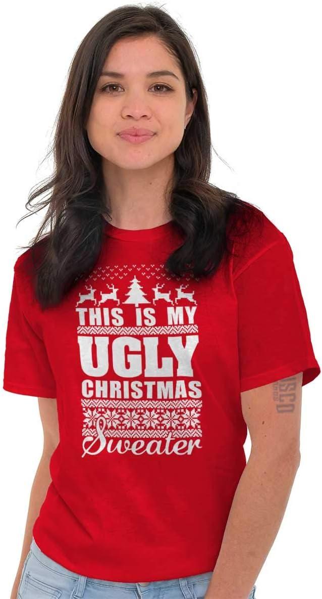 imageBrisco Brands This is My Ugly Christmas Sweater Graphic T Shirt Men or WomenRed