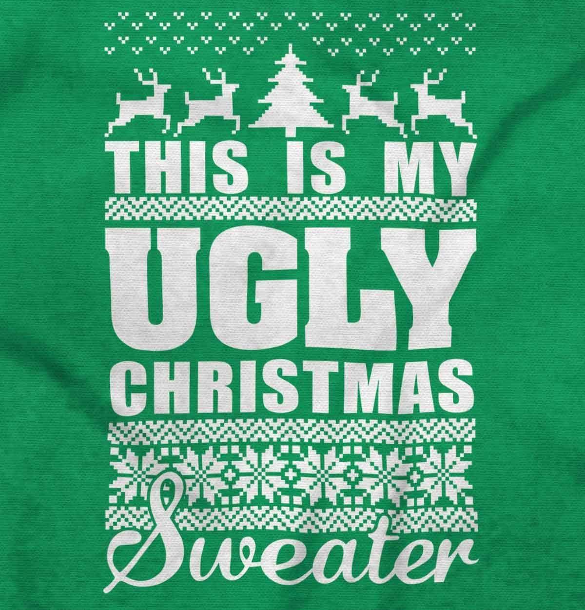 imageBrisco Brands This is My Ugly Christmas Sweater Sweatshirt for Men or WomenIrish Green