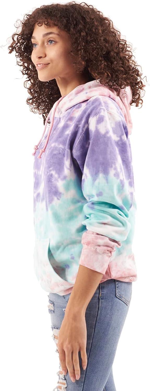 imageBrisco Brands Tie Dye Hoodie Colorful Cloud Fleece Drawstring Hooded Pullover SweatshirtSugar Rush