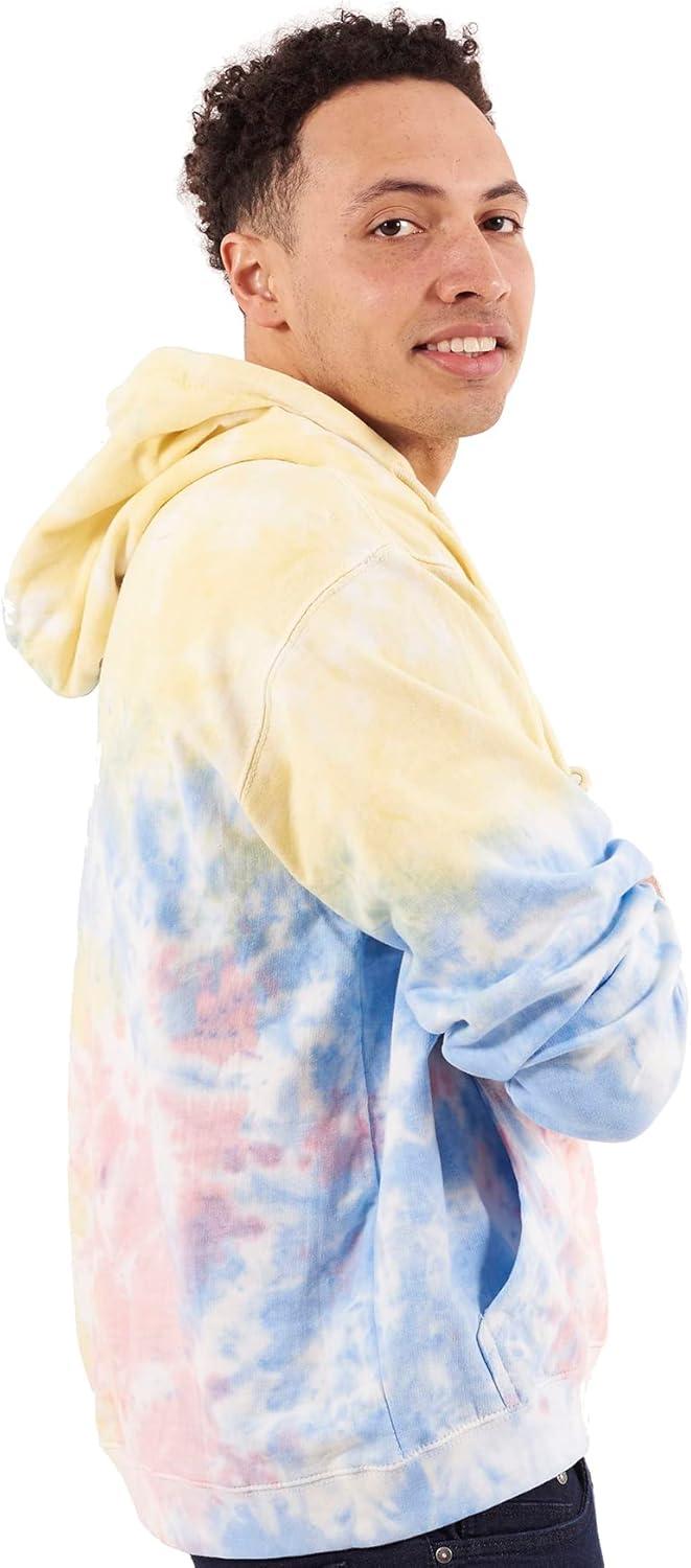 imageBrisco Brands Tie Dye Hoodie Colorful Cloud Fleece Drawstring Hooded Pullover SweatshirtSweet Treat