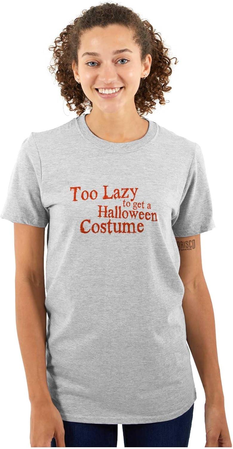 imageBrisco Brands Too Lazy Ironic Halloween Costume Graphic T Shirt Men or WomenSport Grey