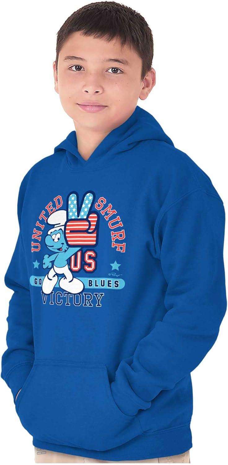 imageBrisco Brands United Smurf Americana Varsity Youth Hoodie Boy GirlRoyal