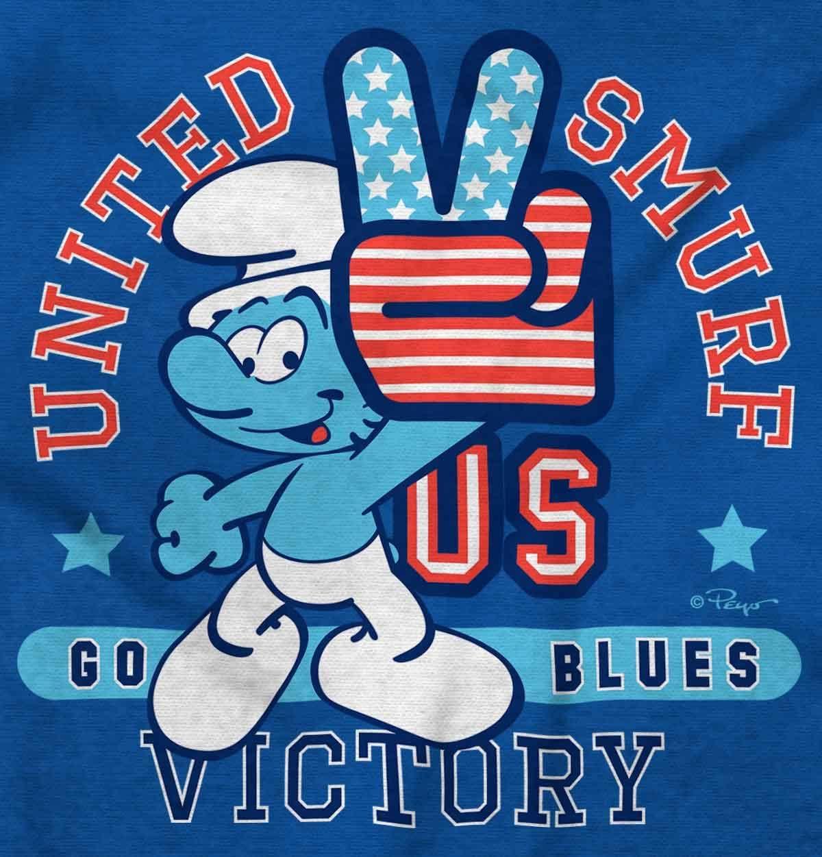 imageBrisco Brands United Smurf Americana Varsity Youth Hoodie Boy GirlRoyal