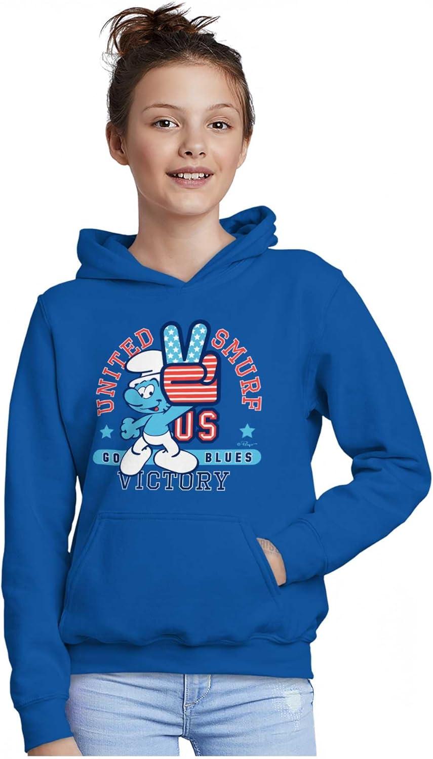 imageBrisco Brands United Smurf Americana Varsity Youth Hoodie Boy GirlRoyal