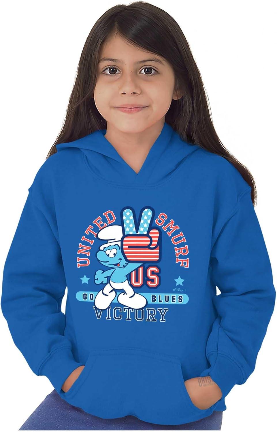 imageBrisco Brands United Smurf Americana Varsity Youth Hoodie Boy GirlRoyal