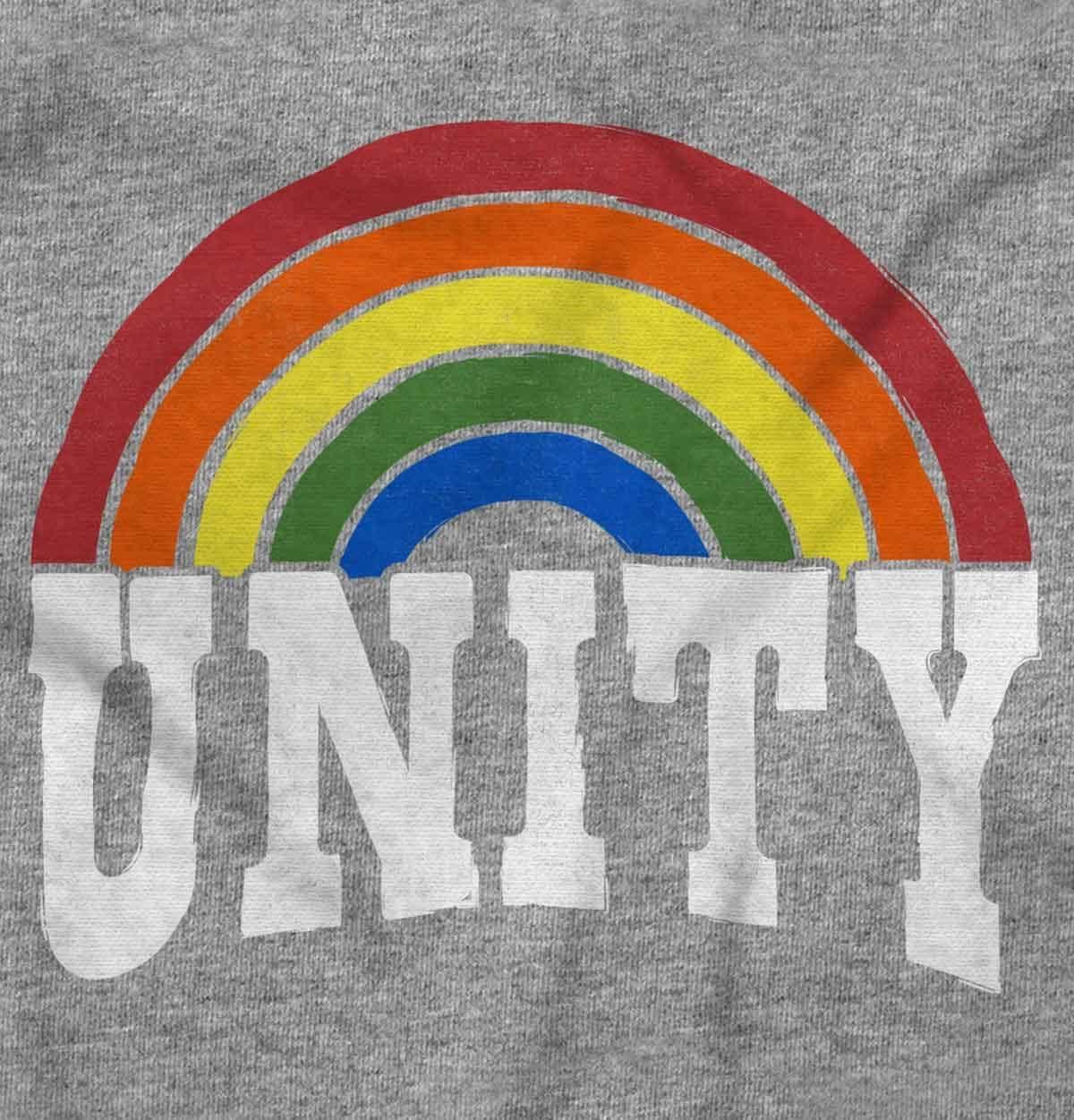 imageBrisco Brands Unity Rainbow Social Justice Equality Hoodie Sweatshirt Women MenSport Grey