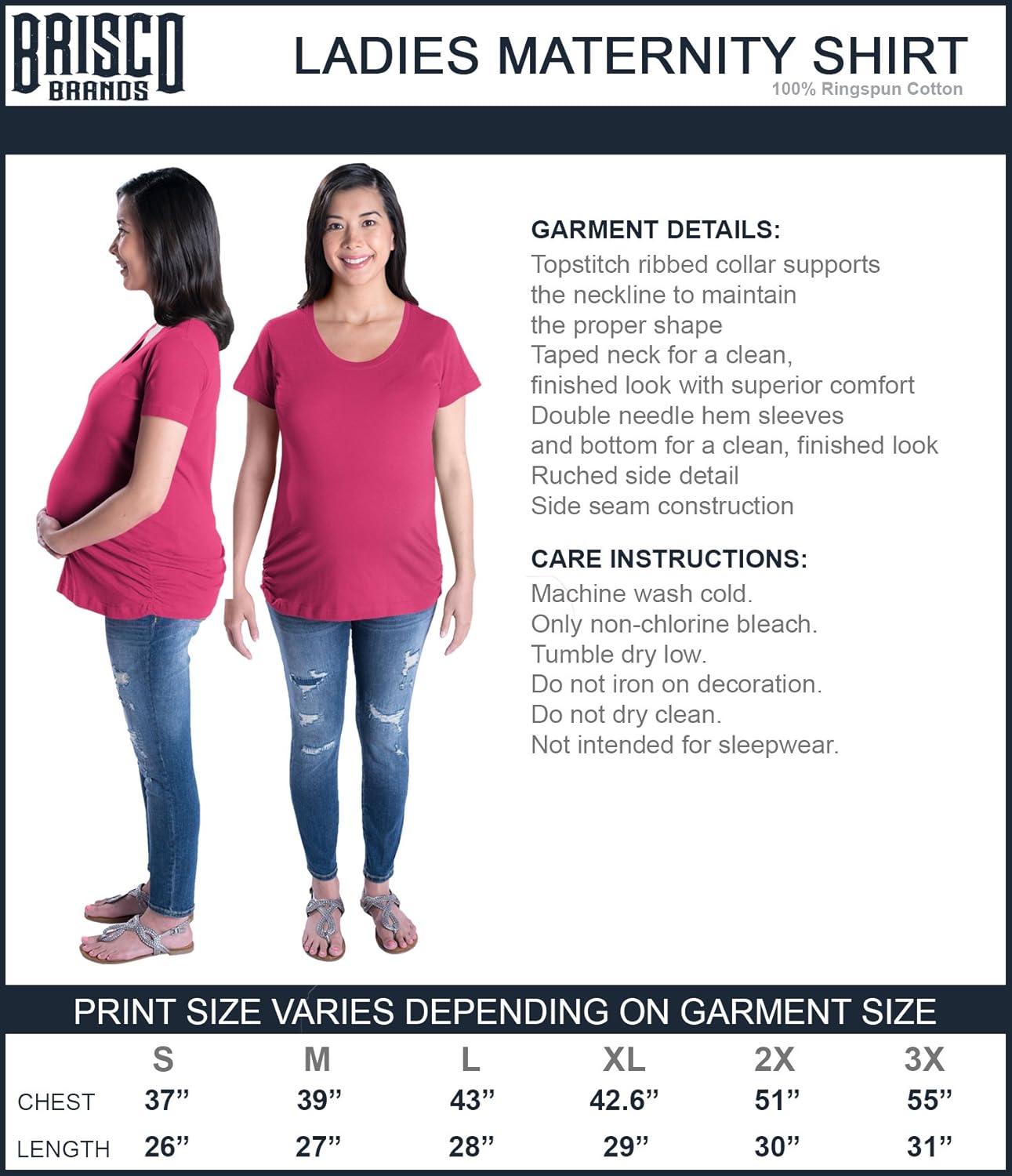 imageBrisco Brands Womens Maternity Bake at 986 Degrees for 40 Weeks T Shirt TeeHot Pink