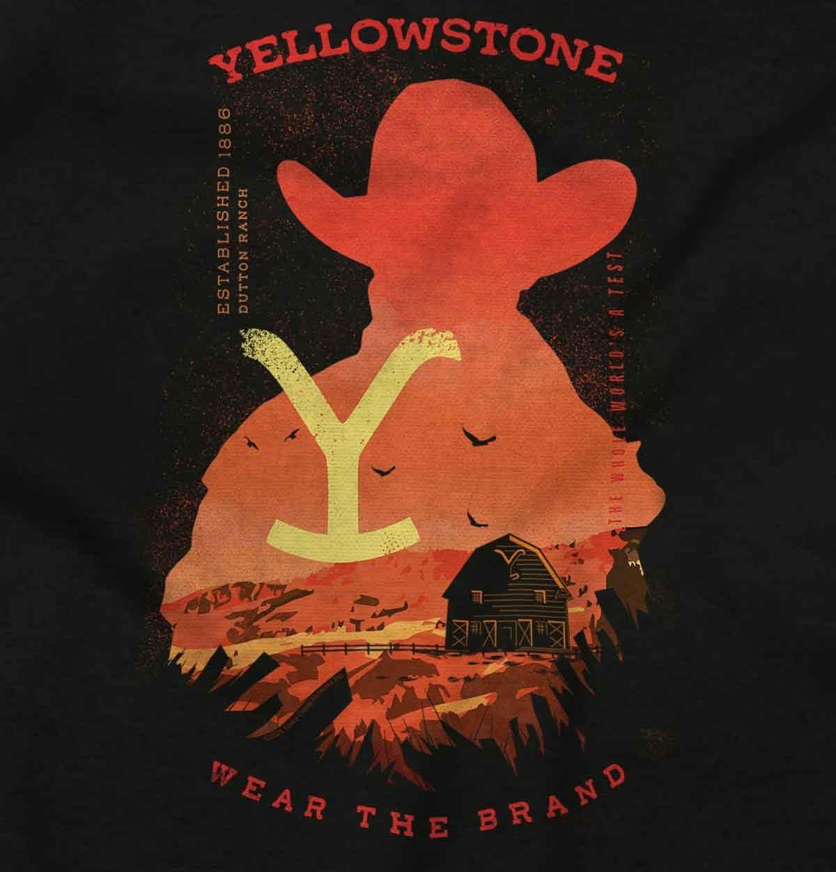 imageBrisco Brands Womens Maternity Y Yellowstone Cowboy Wear The Brand T Shirt TeeBlack