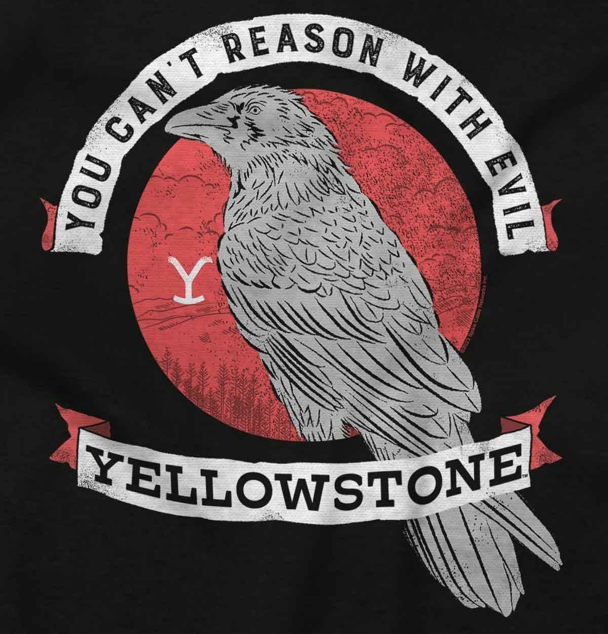 imageBrisco Brands Yellowstone Cant Reason with Evil Baby Romper Boys or GirlsBlack