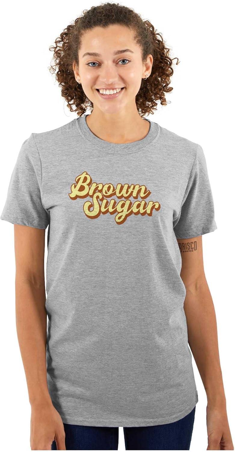 imageBrown Sugar Cute Black Girl Pride Womens Graphic T Shirt TeesSport Grey