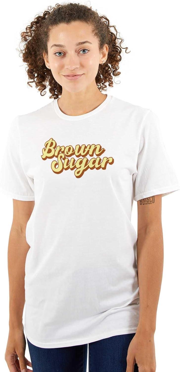 imageBrown Sugar Cute Black Girl Pride Womens Graphic T Shirt TeesWhite