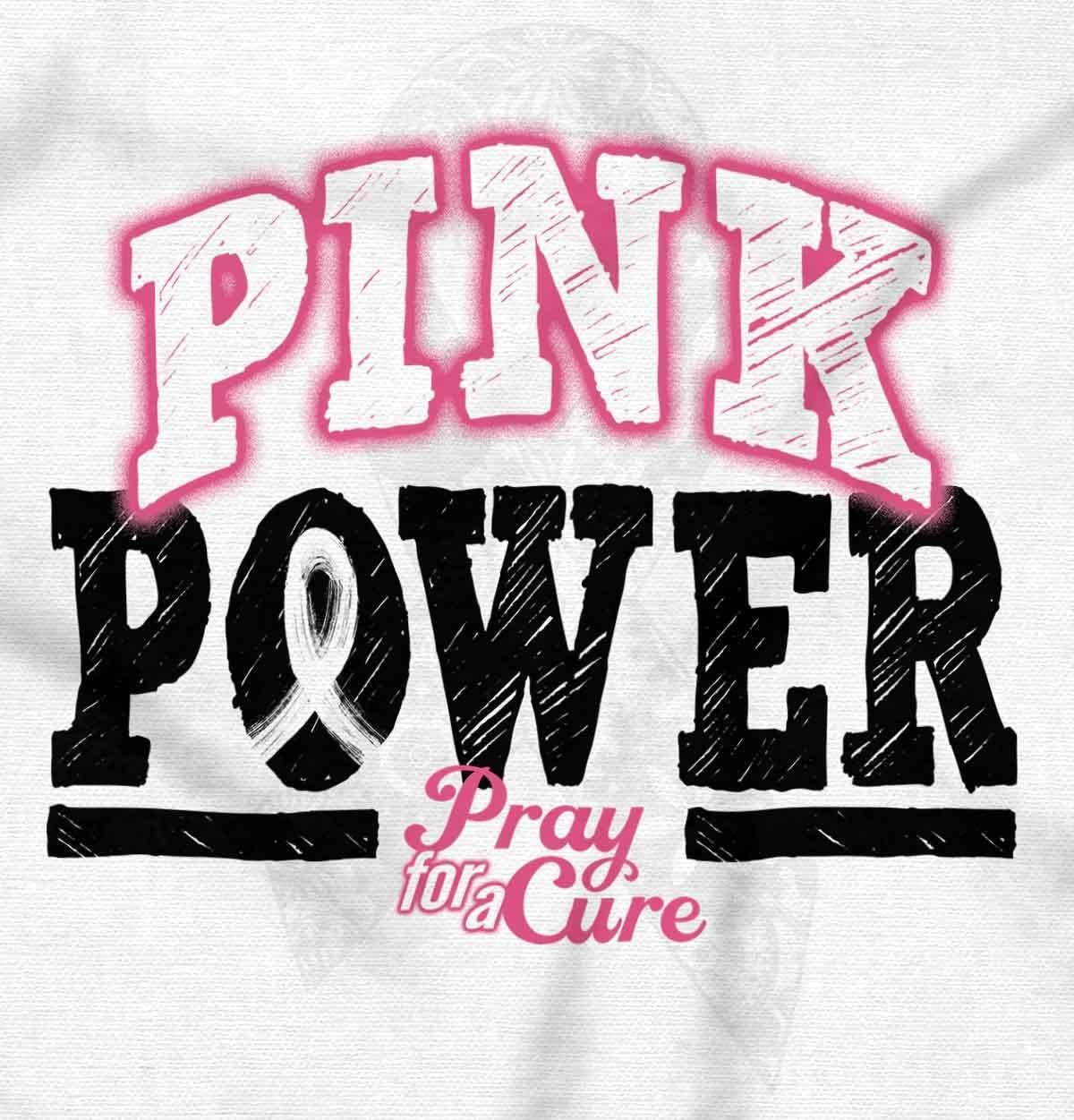 imageClassic Teaze Pink Power Breast Cancer Awareness Hoodie Sweatshirt WomenWhite