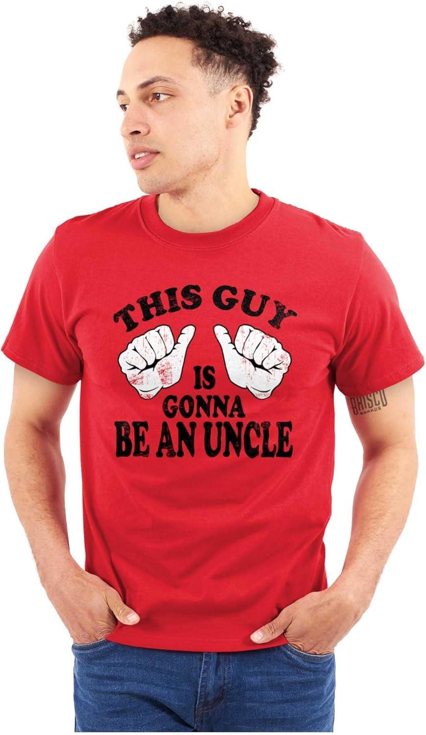 imageClassic Teaze This Guy is Gonna Be Uncle Nephew Mens Graphic T Shirt TeesRed