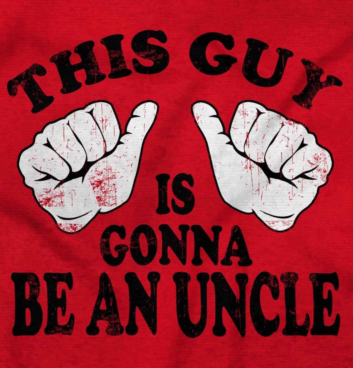 imageClassic Teaze This Guy is Gonna Be Uncle Nephew Mens Graphic T Shirt TeesRed